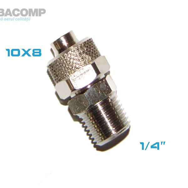 1/4 MALE THREAD STRAIGHT CONNECTOR FOR 8X10 HOSE A160/7 VEPA