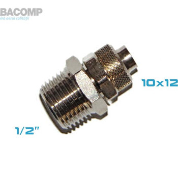 STRAIGHT CONNECTOR 1/2 FOR 10X12 RILSAN HOSE