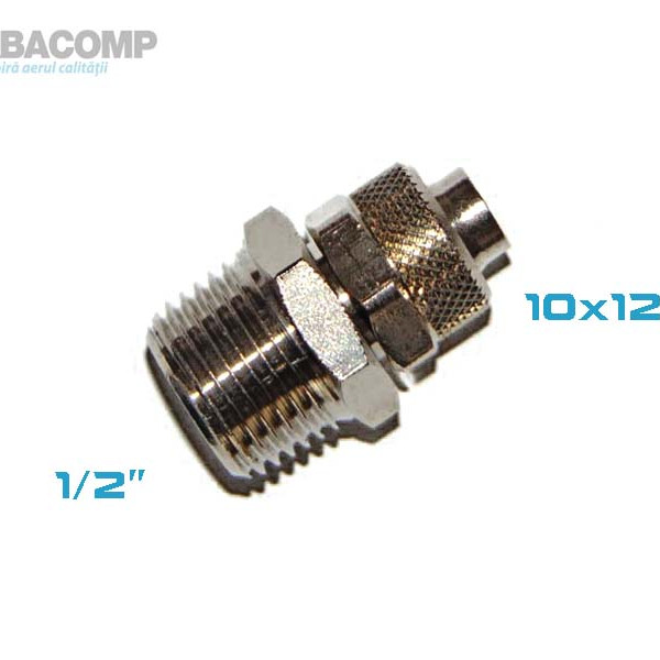 STRAIGHT CONNECTOR 1/2 FOR 10X12 RILSAN HOSE A160/11 VEPA