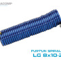 FURTUN SPIRALAT LG 8X10 20M CU CUPLAJ RAPID