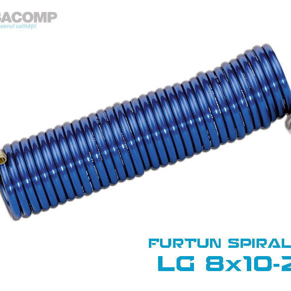 FURTUN SPIRALAT LG 8X10 25M CU CUPLAJ RAPID B8X10-25 ABACOMP