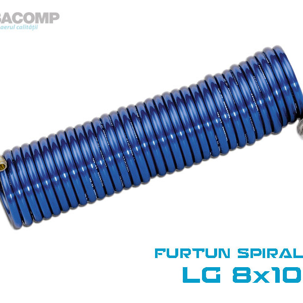 FURTUN SPIRALAT LG 8X10 5M CU CUPLAJ B8X10-5 ABACOMP