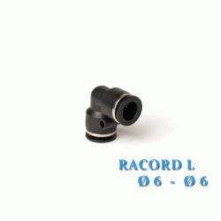 Cuplaj Pneumatic L Push-in 6mm - Racord Rapid Tip Cot