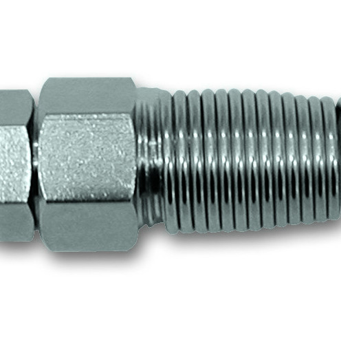 REVOLVING 1/4 MALE THREAD CONNECTOR FOR D6 HOSE 57C/1 GAV