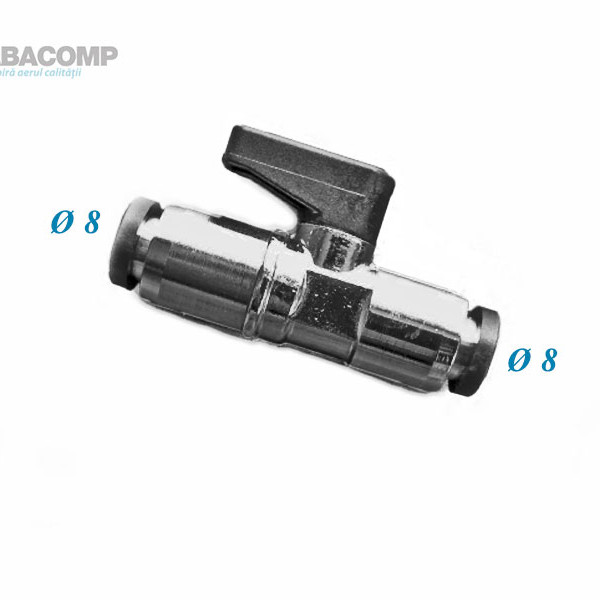 Robinet Push In Pentru Furtun De 8mm A314/3 VEPA