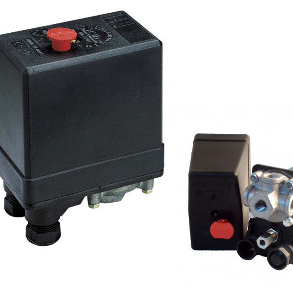 PRESOSTAT COMPRESOR AER 400V TRIFAZAT 20A,O IESIRE 3/8, TREI IESIRI 1/4, 12 BARI PES4V12 NE-MA