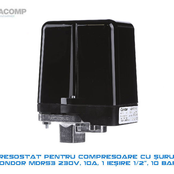 Control pressure switch Mdr 53 1/2 230V 10A 10 BAR OPC_MDR53_1_2_230V CONDOR