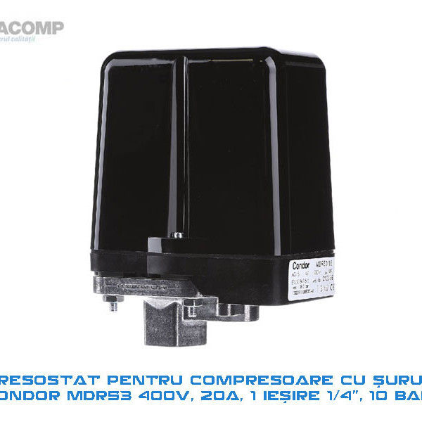 Control pressure switch Mdr 53 1/4 400V 20A 10 BAR OPC_MDR53_1_4_400V CONDOR