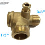 Supapa De Sens Compresor Filet 1/2 Ext 3/8 Ext