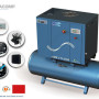 11KW SCREW AIR COMPRESSOR 500L AIR TANK