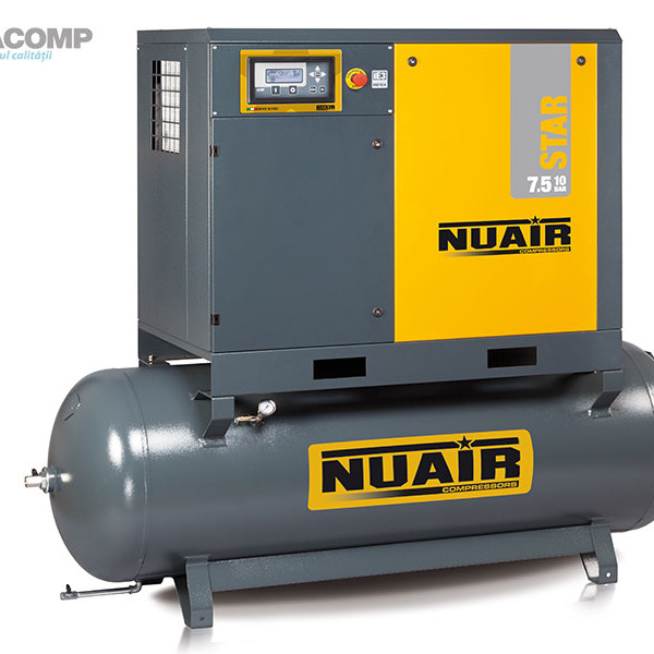 STAR 7.5Kw 500L SCREW COMPRESSOR STAR 7,5-10-500 ES NUAIR
