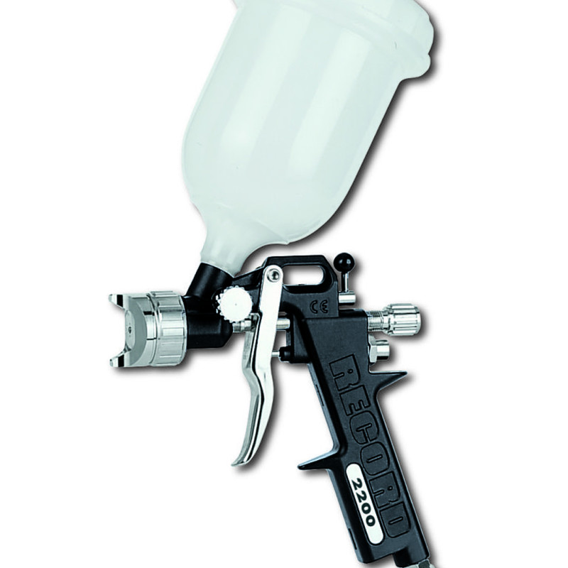 SPRAY GUN WITH GRAVITY FLOW CUP REC 2200 GAV