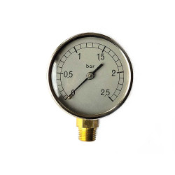 MANOMETRU AER COMPRIMAT 2,5 BAR FILET RADIAL 1/4 MANOMETRU AER COMPRIMAT 2,5 BAR FILET RADIAL 1/4