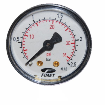 1/4 D63 PRESSURE GAUGE 0-2,5 BAR