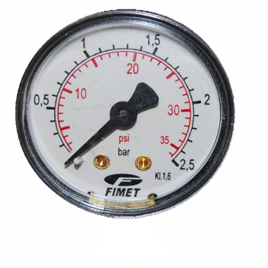 1/4 D63 PRESSURE GAUGE 0-2,5 BAR D200/3B VEPA