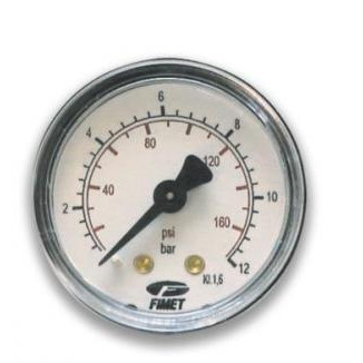 MANOMETRU PRESIUNE AER FILET POSTERIOR 1/4 0-4 BAR