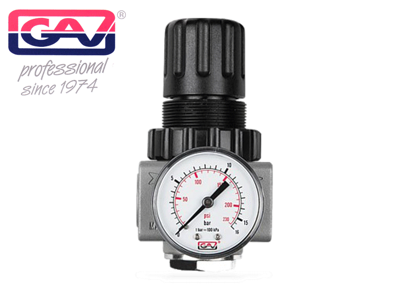 Regulator presiune aer comprimat 1/2" R200 cu manometru